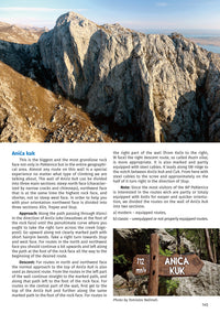 Paklenica Rock Climbing Guidebook - Anica kuk crag information