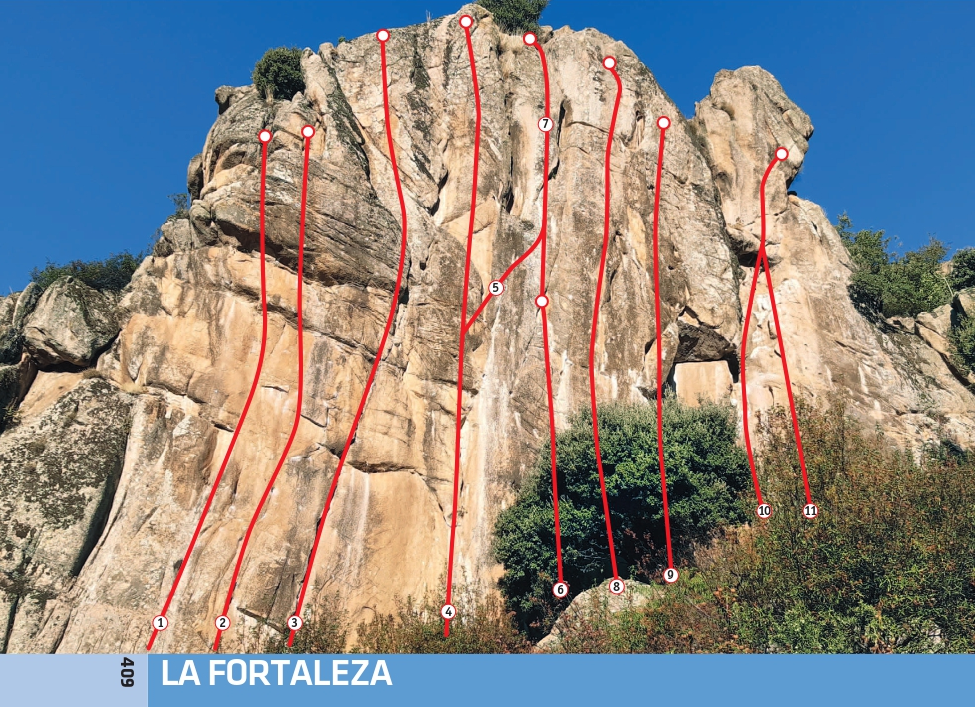 Patones Sport Climbing Guidebook and Topo - Example topo