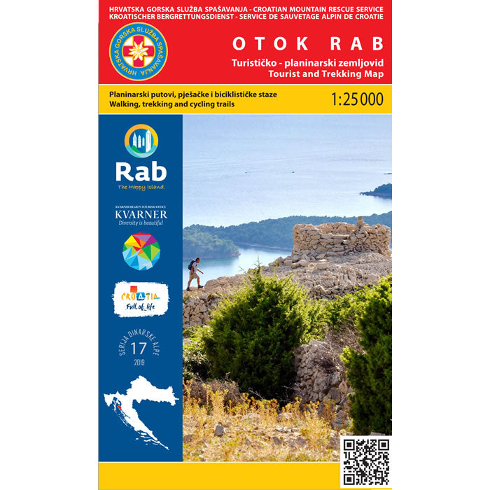 Rab Island Walking and Trekking Map [17]