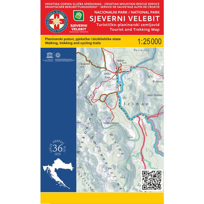 Sjeverni Velebit National Park Walking and Trekking Map [36]