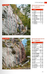 Sport Climbing in Arco Guidebook - sample topo