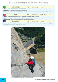 Selected Climbs in Vercors, Chartreuse and Dévoluy Guidebook - example crag