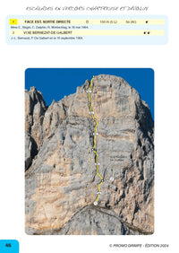 Selected Climbs in Vercors, Chartreuse and Dévoluy Guidebook - example topo 3
