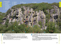 Tremadog Rock Climbing Guidebook - sample topo