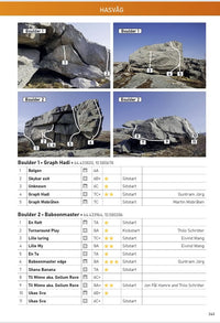 Trøndelag Bouldering Guidebook - Example topo