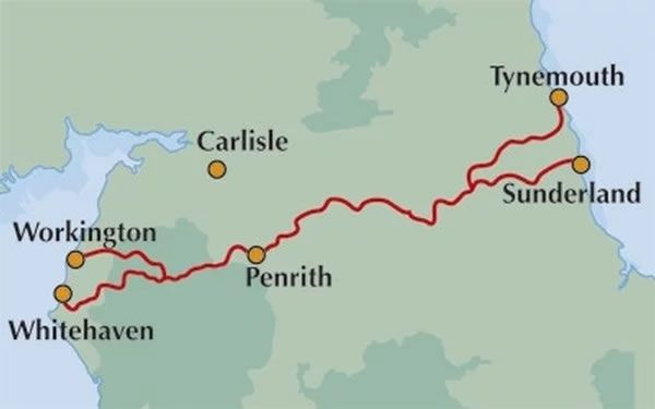 The C2C Cycle Route Guidebook - Route Map