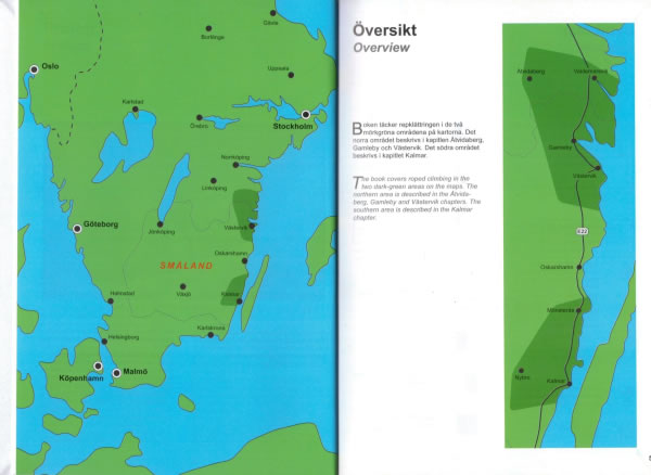 Climbing on the Småland Coast Guidebook - Area covered