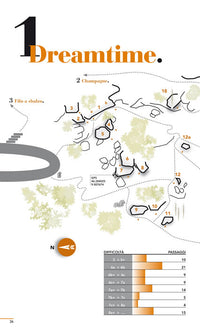 Cresciano Bouldering Guidebook - boulder map example