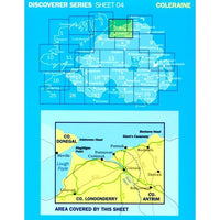 Irish Discoverer Map 4, Coleraine - area covered