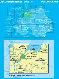 Irish Discoverer Map 7, Londonderry - Area covered