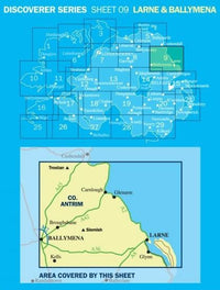 Irish Discoverer Map 9,  Larne - Area covered