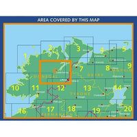 Irish Discovery Map 6, Donegal  - Centre, and Tyrone - Area Covered