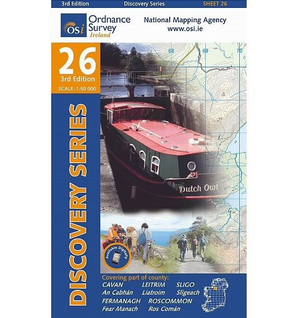 Irish Discovery Map 26, Cavan, Leitrim, Sligo, Fermanagh and Roscommon