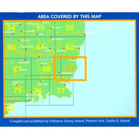 Irish Discovery Map 69, Wexford, North East - Area Covered