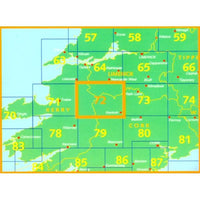 Irish Discovery Map 72, Cork, Kerry and Limeric - Area covered