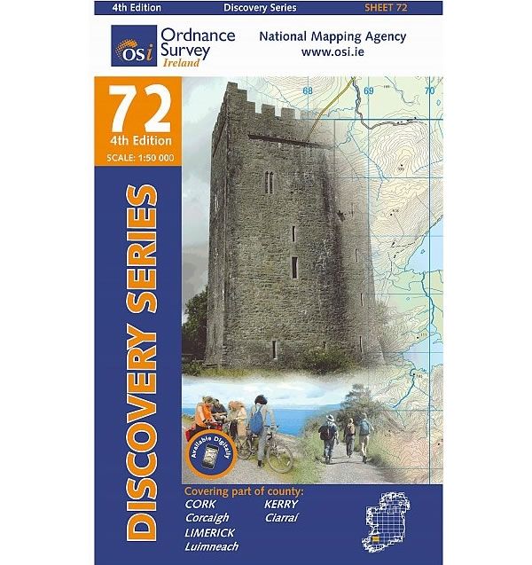 Irish Discovery Map 72, Cork, Kerry and Limeric