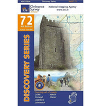 Irish Discovery Map 72, Cork, Kerry and Limeric