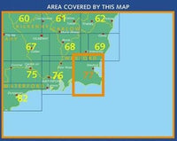 Irish Discovery Map 77, Wexford - South East - Area covered