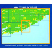 Irish Discovery Map 87, Cork including Cork City - Area Covered