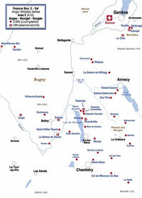 France East Roc 2 Guidebook - Area E - Bugey, Bourget and Bauges regions near the towns of Annecy and Chambery, close to the Swiss border.