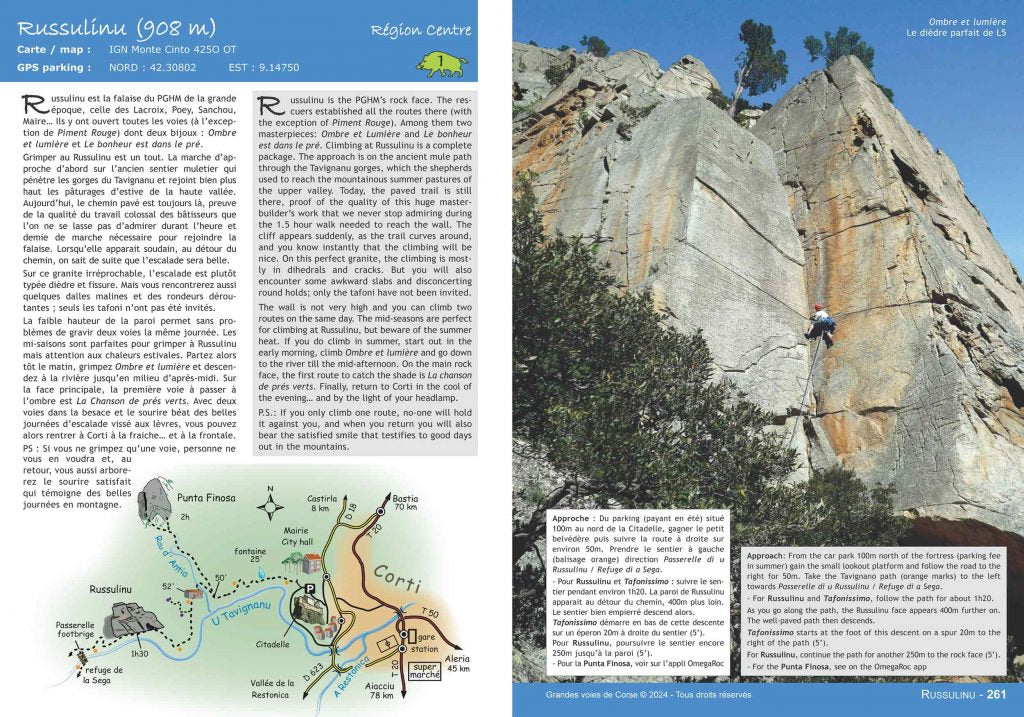 Grandes Voies de Corse – Multi-pitch climbing in Corsica - Russelinu Crag Intro