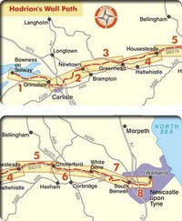 Footprint Hadrian's Wall Path Map - Area covered