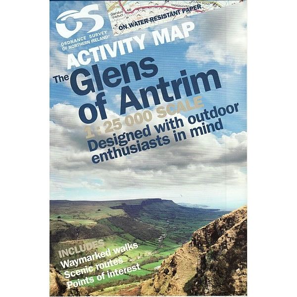 Irish Activity Map - Glens of Antrim,Irish Activity Map - Glens of Antrim - Rear cover