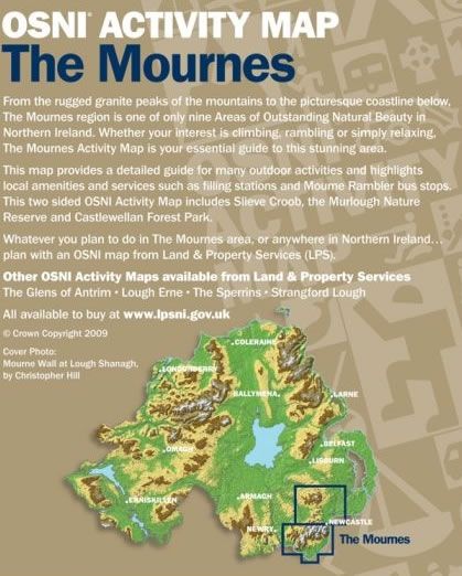 Irish Activity Map - The Mournes, including Slieve Croob