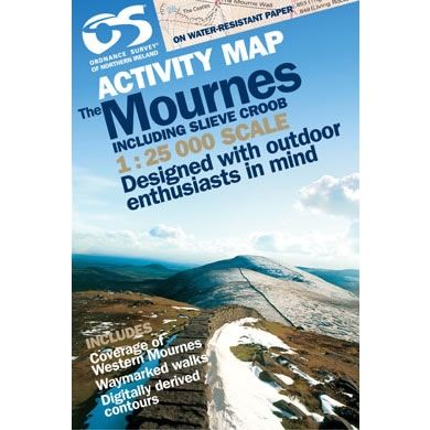 Irish Activity Map - The Mournes, including Slieve Croob,Irish Activity Map - The Mournes, including Slieve Croob