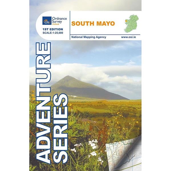 This Southern Ireland Adventure Map covers South Mayo