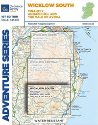 Irish Adventure Map - Wicklow South - Area Covered