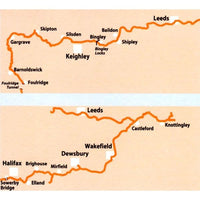 Leeds and Liverpool Canal Map - Foulridge to Leeds - area covered