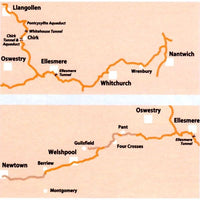 Llangollen and Montgomery Canals Heron Map - area covered