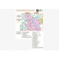 OS Explorer Map OL01 - The Peak District, Dark Peak area - area covered,OS Explorer Map OL01 - The Peak District