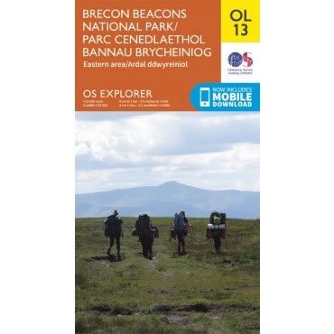 OS Explorer Map OL13 - Brecon Beacons National Park - Eastern area