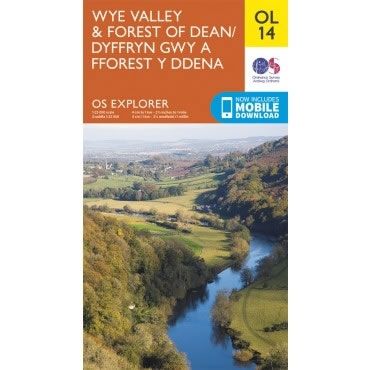 OS Explorer Map OL14 - Wye Valley and Forest of Dean