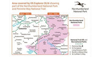 OS Explorer Map OL16 - The Cheviot Hills, Jedburgh and Wooler - area covered,OS Explorer Map OL16 - The Cheviot Hills