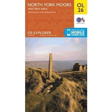 OS Explorer Map OL26 - North York Moors - Western area