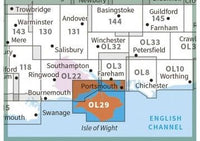 OS Explorer Map OL29 - Isle of Wight - surrounding area