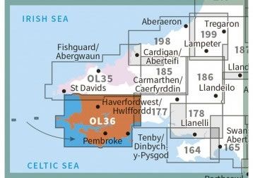 OS Explorer Map OL36 - South Pembrokeshire - surrounding area,OS Explorer Map OL36 - South Pembrokeshire