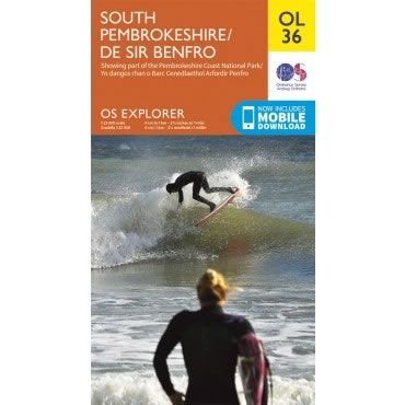 OS Explorer Map OL36 - South Pembrokeshire