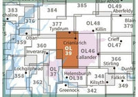 OS Explorer Map OL39 - Loch Lomond North - surrounding area