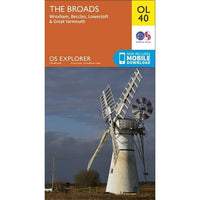 OS Explorer Map OL40 - The Broads