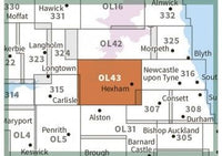 OS Explorer Map OL43 - Hadrian's Wall - surrounding area