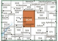 OS Explorer Map OL45 - The Cotswolds - surrounding area