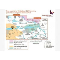 OS Explorer Map OL49 - Pitlochry and Loch Tummel - area covered