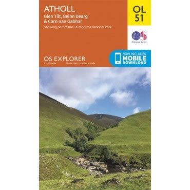 Ol21 Map OS Explorer Map OL51 - Atholl – Climb Europe
