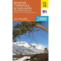 OS Explorer Map OL58 - Braemar, Tomintoul and Glen Avon