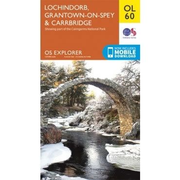 OS Explorer Map OL60 - Lochindorb, Grantown-on-Spey and Carrbridge