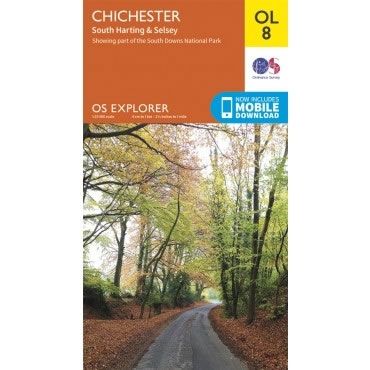 OS Explorer Map OL08 - Chichester, South Harting and Selsey